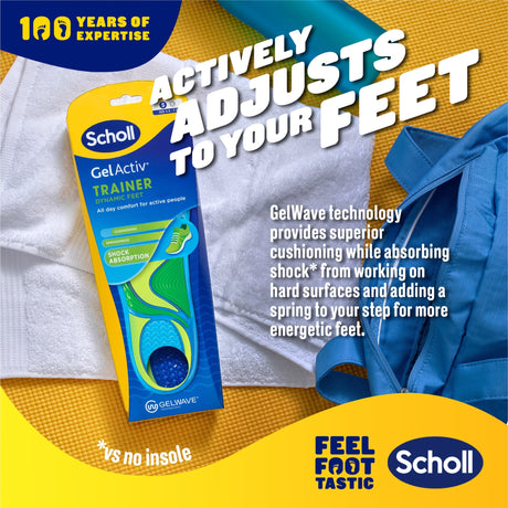 Scholl Insoles 3.5 -7.5 GelActiv™ Trainer Insoles Small