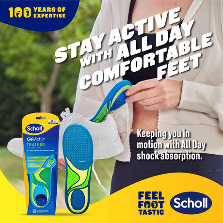 Scholl Insoles 3.5 -7.5 GelActiv™ Trainer Insoles Small