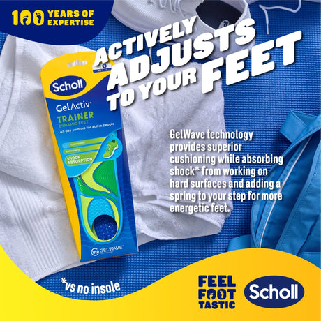 Scholl Insoles 7 -12 GelActiv™ Trainer Insoles Large