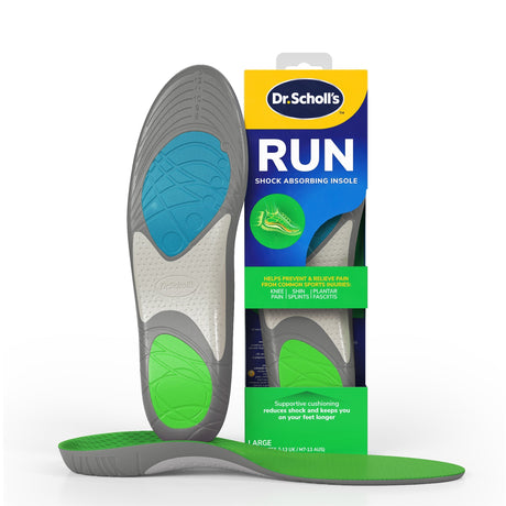 Scholl Insoles L 7-13) Run Shock Absorbing Insoles - Large