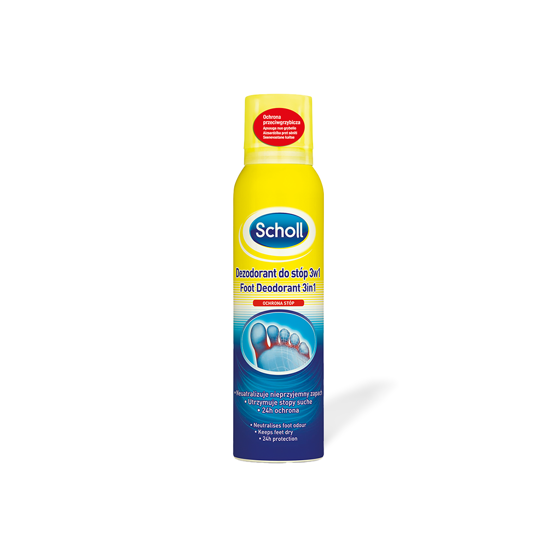 Scholl Dezodorant do stóp 3w1 ochrona przeciwgrzybicza 150 ml