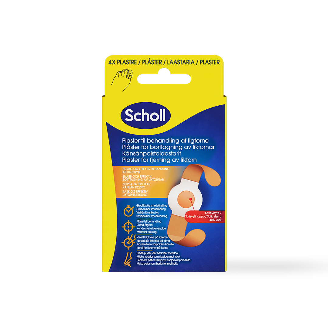 Scholl liktornplaster 4 stk