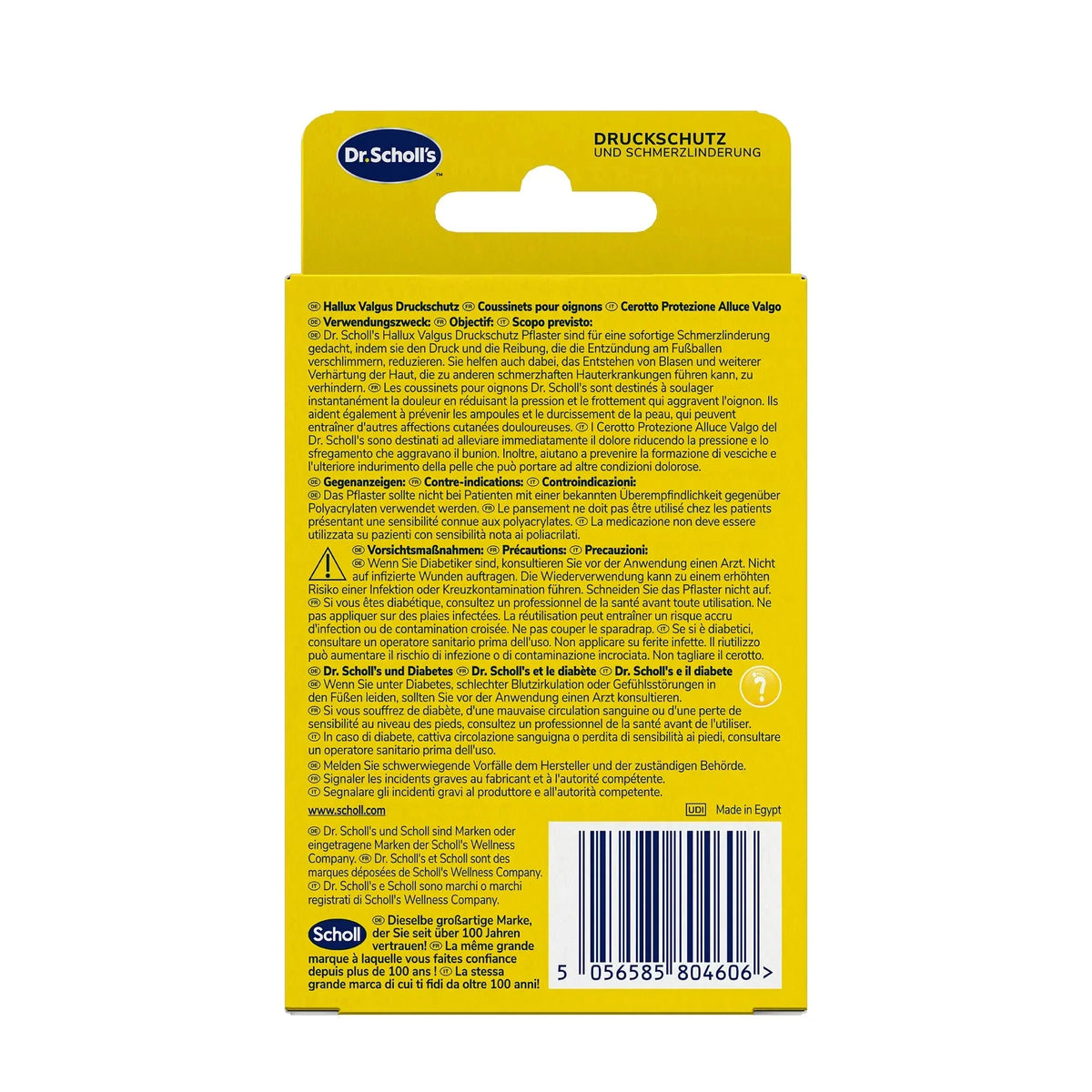 Scholl DE Aid Dr. Scholl’s Hallux-Valgus Druckschutz mit Hydrogel Technologie, 5 Stück