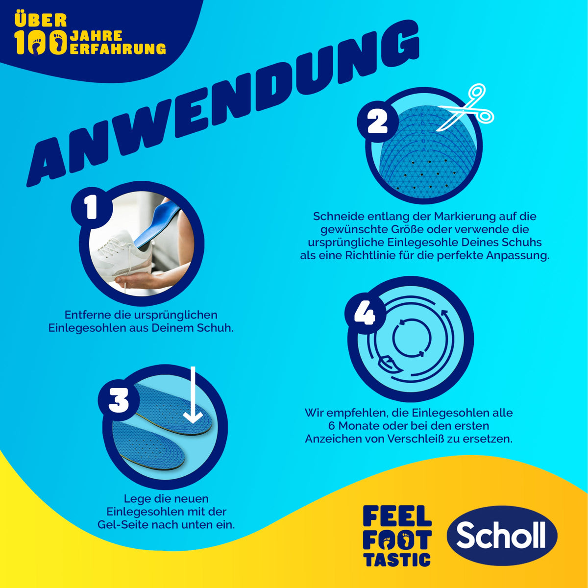 Scholl DE Insoles 35.5 - 40.5 GelActiv™ Everyday Einlegesohlen Frauen