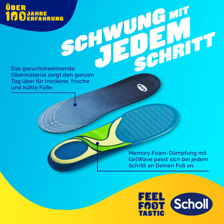 Scholl DE Insoles 35.5 - 40.5 GelActiv™ Sport Einlegesohlen Frauen