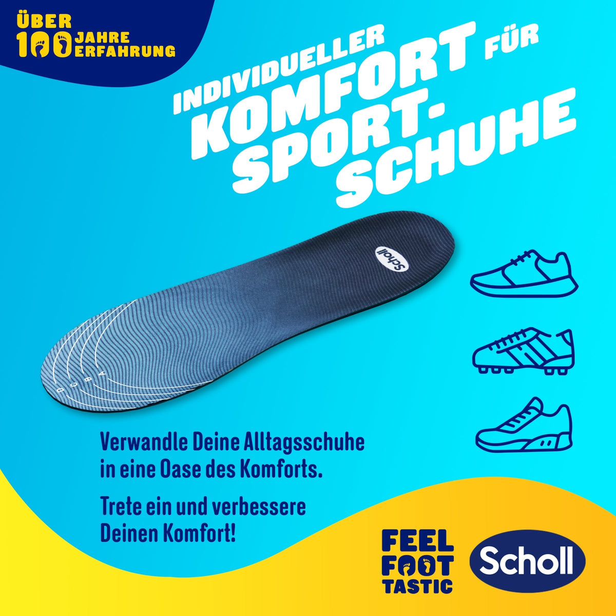 Scholl DE Insoles GelActiv™ Sport Einlegesohlen Herren