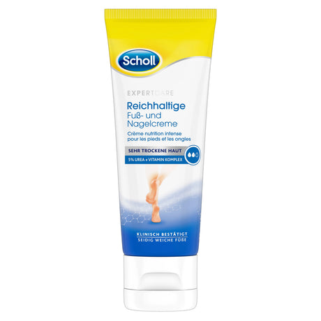 Scholl DE Scholl Fuß- und Nagel-Creme, reichhaltig mit Urea (5%), 75 ml