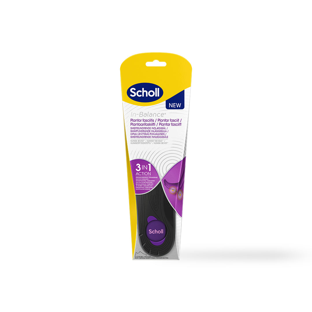 Indlægssåler til lindring af plantar fasciitis-smerter (små)