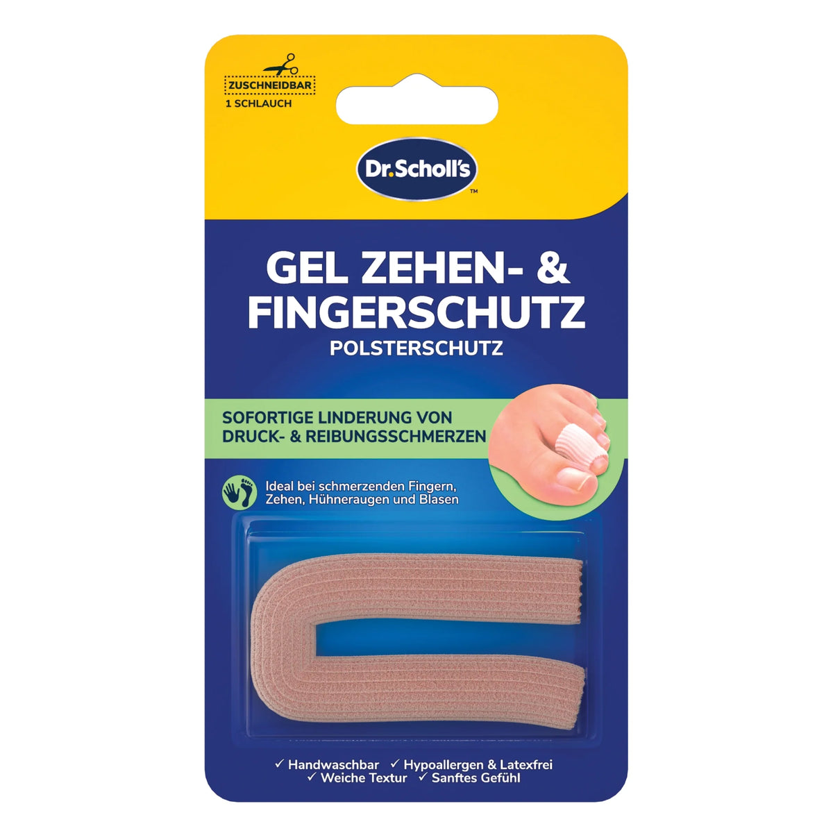 Scholl Site DE Aid Dr. Scholl's Gel Finger - und Zehenschutz für Druckstellen