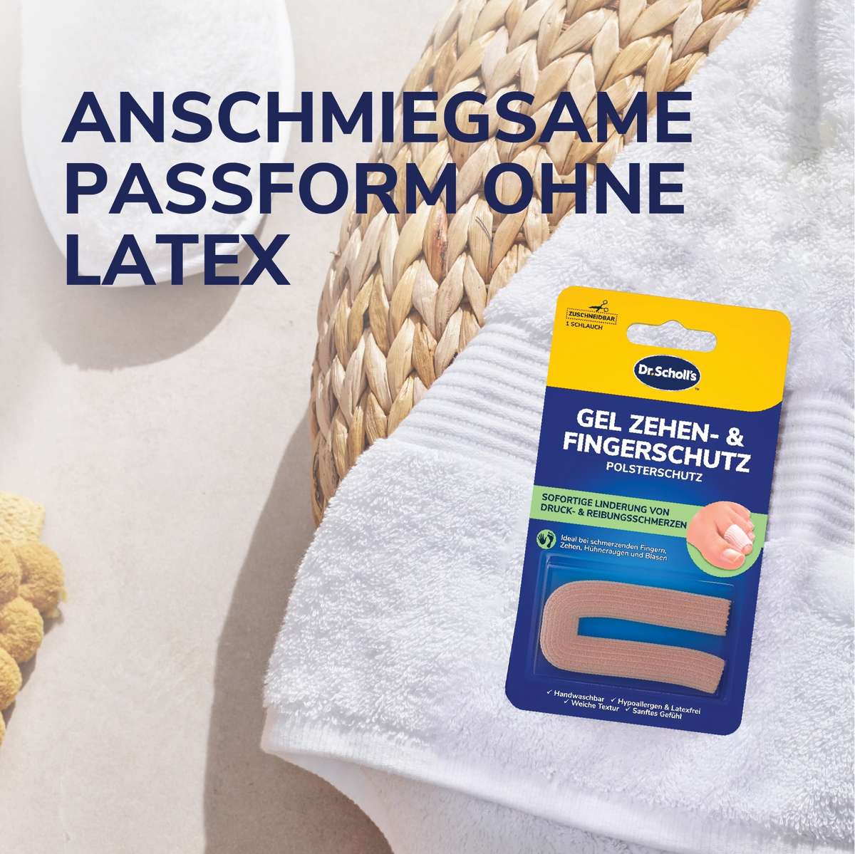 Scholl Site DE Aid Dr. Scholl's Gel Finger - und Zehenschutz für Druckstellen