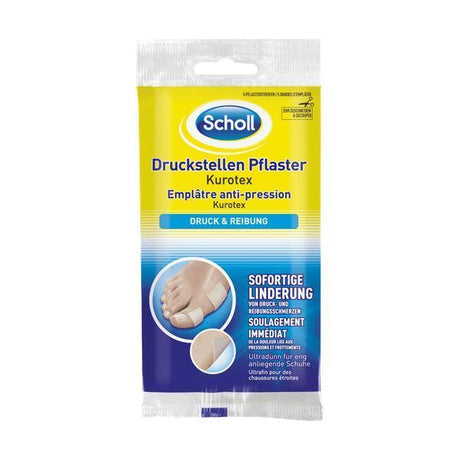 Scholl Site DE Aid Scholl Druckstellen Pflaster Kurotex
