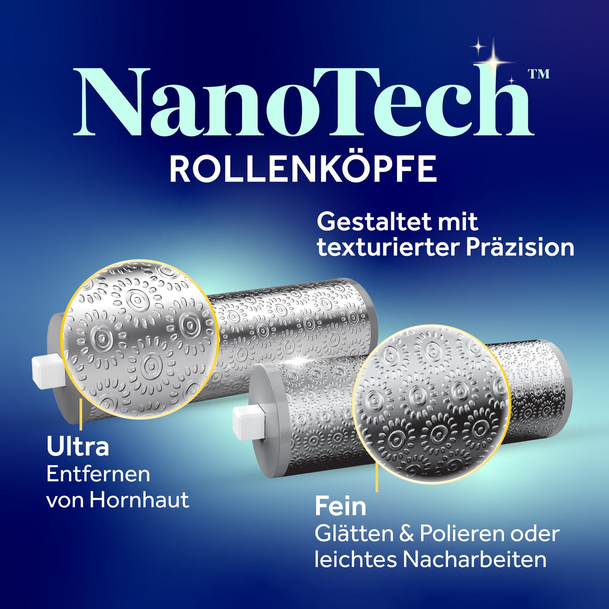 Scholl Site DE Care Dr. Scholl’s Pedi Perfect Pro Wasserdichter, Wiederaufladbarer, Elektrischer Fußhornhautentferner mit x3 Rollenköpfen