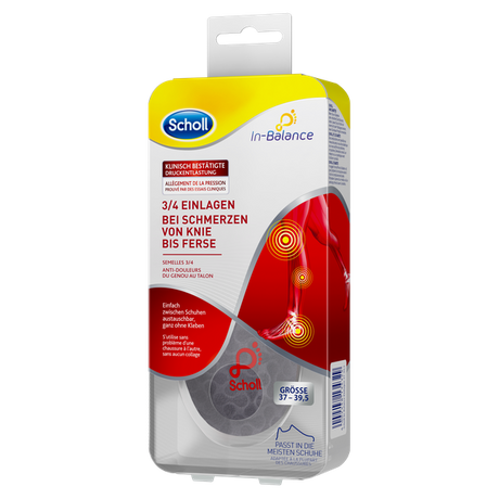 Scholl Site DE Insoles Scholl In-Balance 3/4 Einlagen bei Schmerzen von Knie bis Ferse