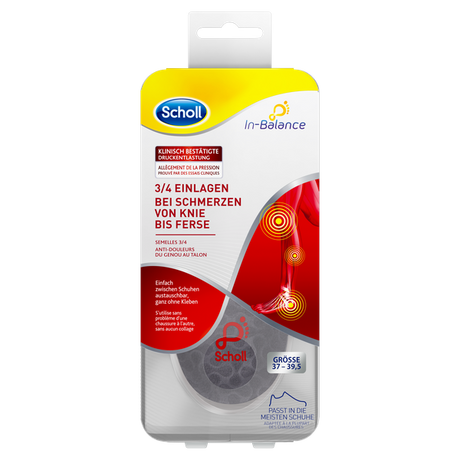 Scholl Site DE Insoles Scholl In-Balance 3/4 Einlagen bei Schmerzen von Knie bis Ferse