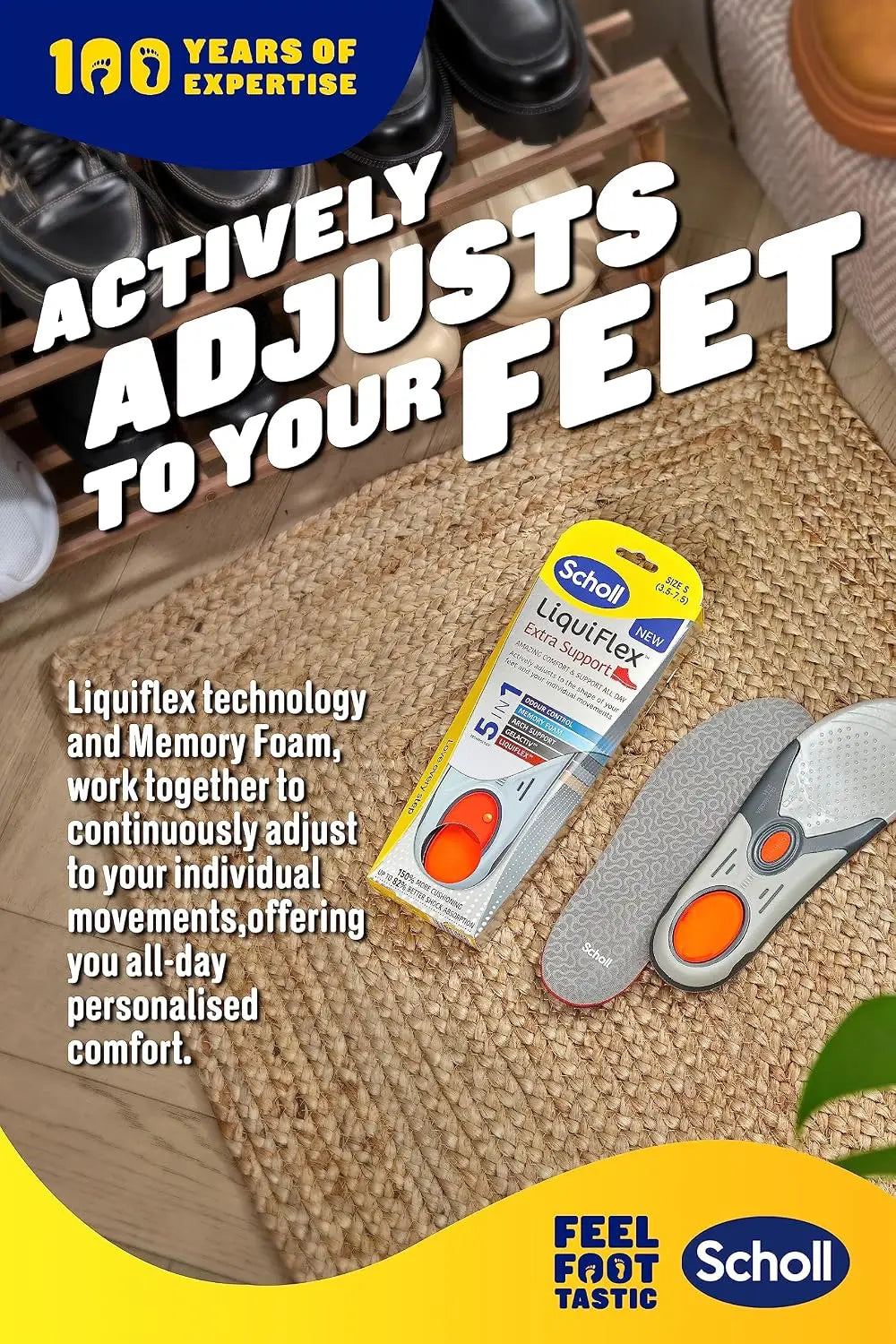 LiquiFlex™ Extra Support Insoles Small